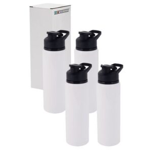 Sublimation Water Bottles Portable Bottle tumbler 600ml Lid (pack 4)