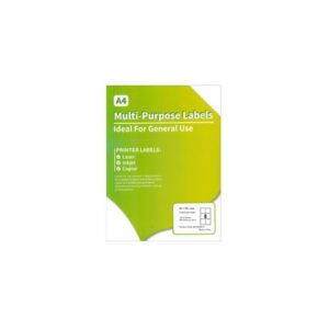 INKWAREHOUSE 6Up Label Self Adhesive A4 Size 100 Sheets