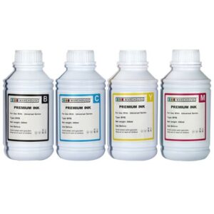 Refill Ink Bottle Set - 500ml - Black, Yellow, Cyan, Magenta