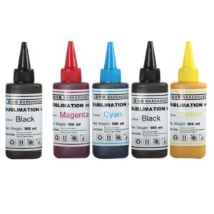 Sublimation Dye Ink Bottle Multipack + 1 x Extra Black - Epson Compatible