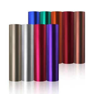 Holographic Matte Chrome Sticker Vinyl Permanent 9 pc + 1x transfer film