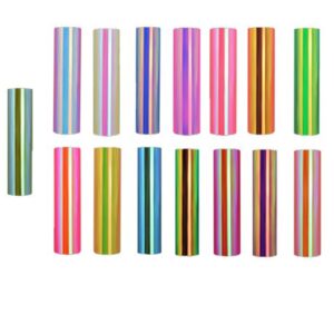 Holographic Sticker Multi Colour Vinyl Permanent 15 Piece +1x transfer film