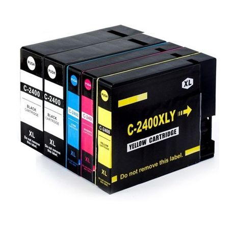 INKWAREHOUSE Ink Cartridge Multipack Compatible with Canon 2400XL / PGI-2400 + 1x 2400 Black