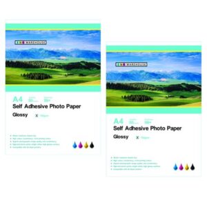 150 GSM Self Adhesive Gloss Photo Paper A4 - 50 Sheets X 2
