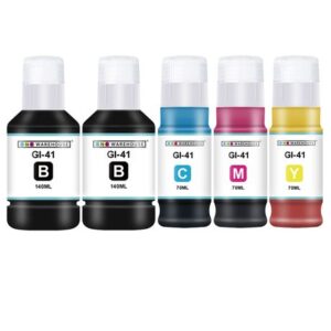 Canon Gi-41/41 Compatible Ink Bottle Multipack + 1 x Gi-41 Black