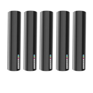 PU Black T-Shirt Transfer Vinyl 5 sheet 30.48cm X 25cm