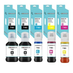 INKWAREHOUSE EPSON 103 /T103 Compatible inks Multipack + 1 X 103 Black