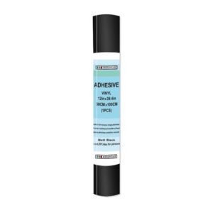 Permanent Adhesive Vinyl for Cricut 30.48cm x 1m Matt Black