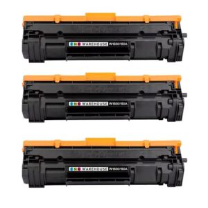 HP 150A/W1500A Black Toner Cartridge - Compatible (PACK X 3)