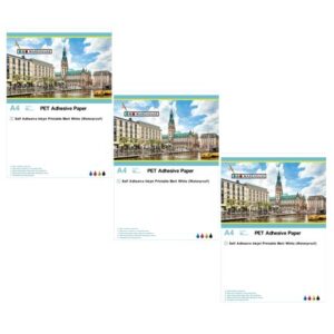 Printable Vinyl Sticker Paper A4 Adhesive - MATT WHITE (30 Sheets)